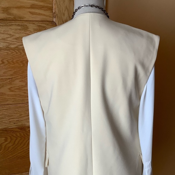 mbyM Butter Cream Tailored Suit Vest Size S/M - Picture 7 of 16